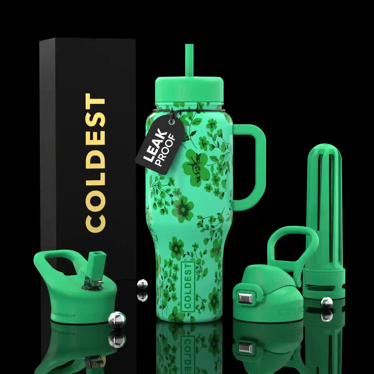 COLDEST 36oz Limitless Ultra v8 water bottle – featured design product photo