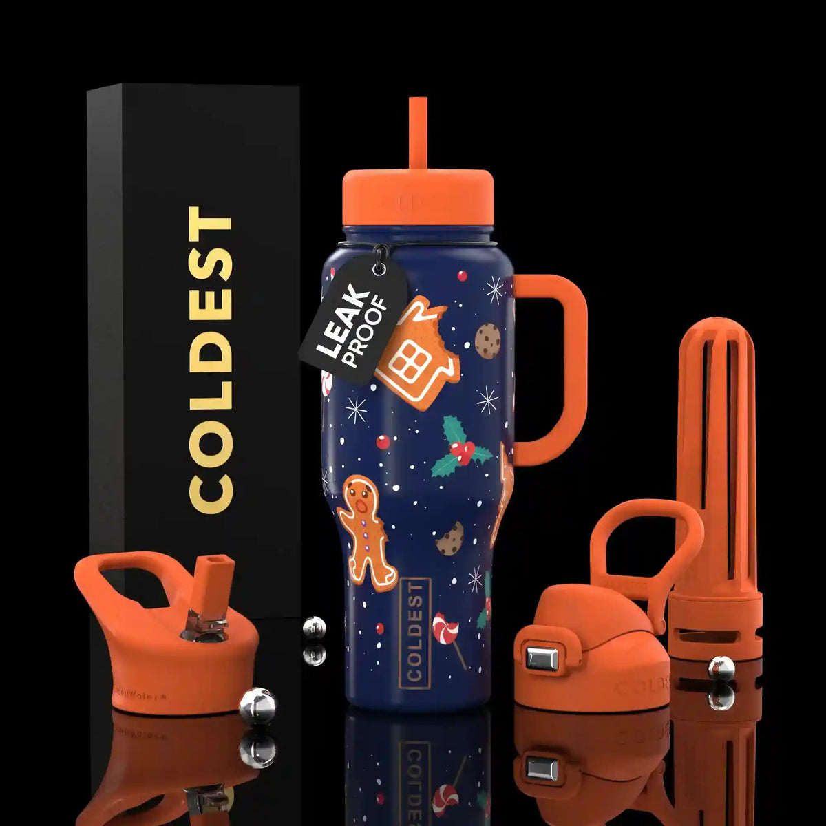 COLDEST 36oz Limitless Ultra v8 water bottle – featured design product photo