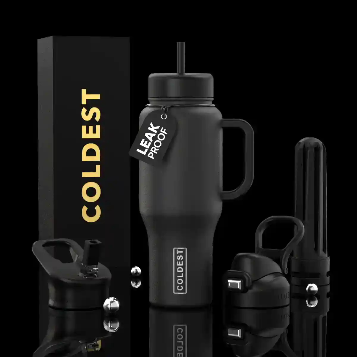 COLDEST 36oz Limitless Ultra v8 water bottle – featured design product photo