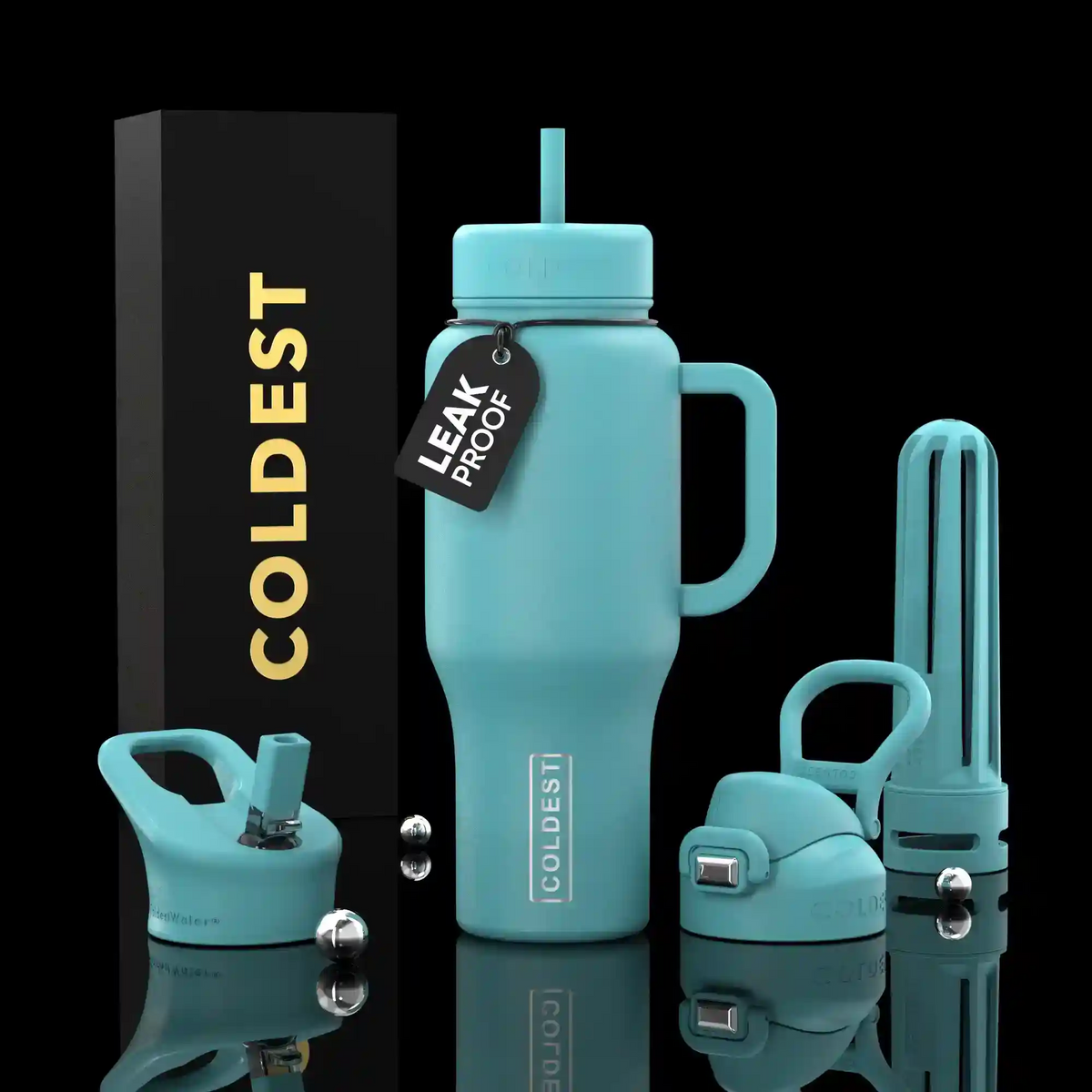 COLDEST 36oz Limitless Ultra v8 water bottle – featured design product photo