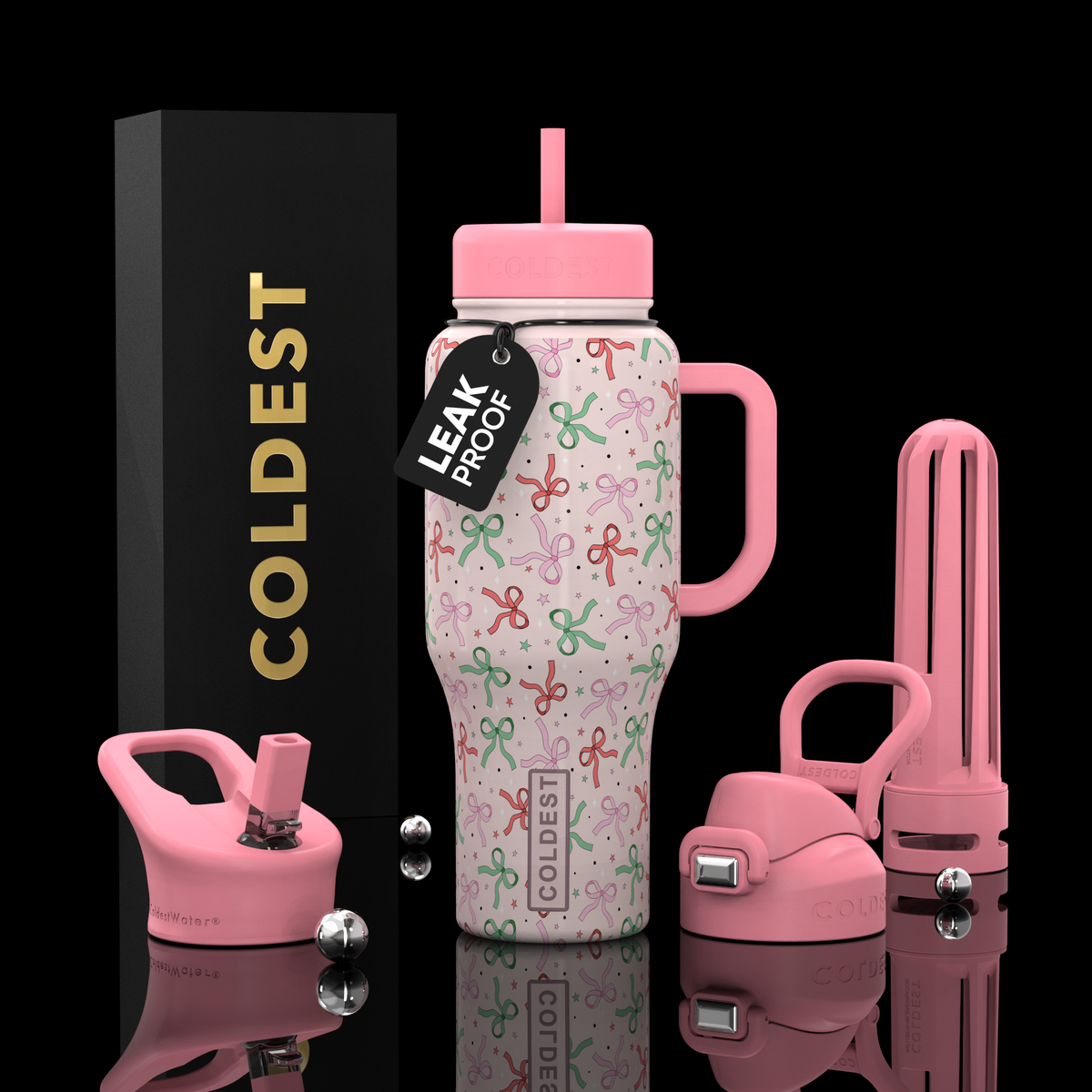 COLDEST 36oz Limitless Ultra v8 water bottle – featured design product photo