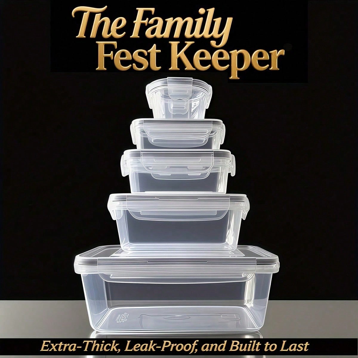 40-Piece Airtight Food Storage Container Set – 20 Boxes + 20 Lids