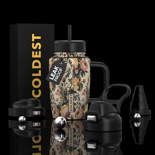 COLDEST 15oz Limitless Ultra v8 water bottle – Rose All Day design