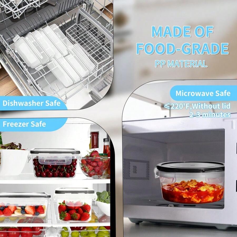 50-Piece Food Storage Container Set with Lids - product view 13