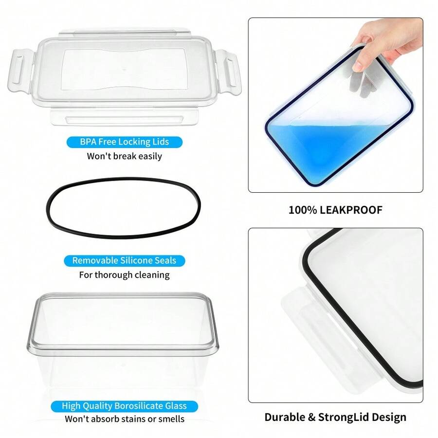 50-Piece Food Storage Container Set with Lids - product view 12