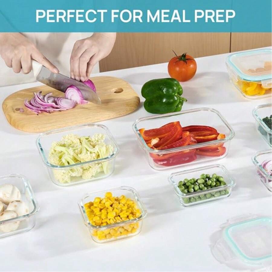 TUMATICLY 13-Piece Glass Food Storage Container Set – gallery image 17
