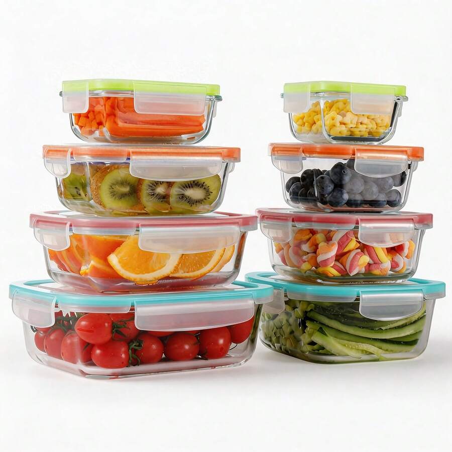 TUMATICLY 13-Piece Glass Food Storage Container Set – gallery image 22