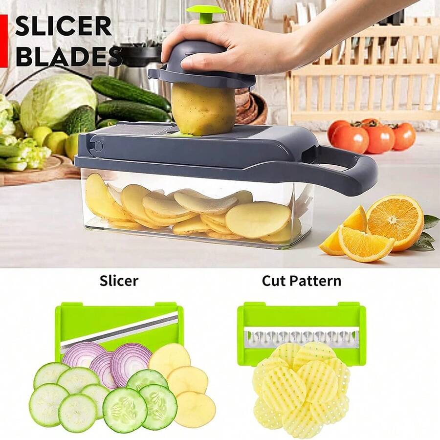 15-in-1 Vegetable Chopper & Kitchen Slicer - product view 16