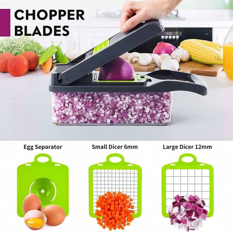 15-in-1 Vegetable Chopper & Kitchen Slicer - product view 12