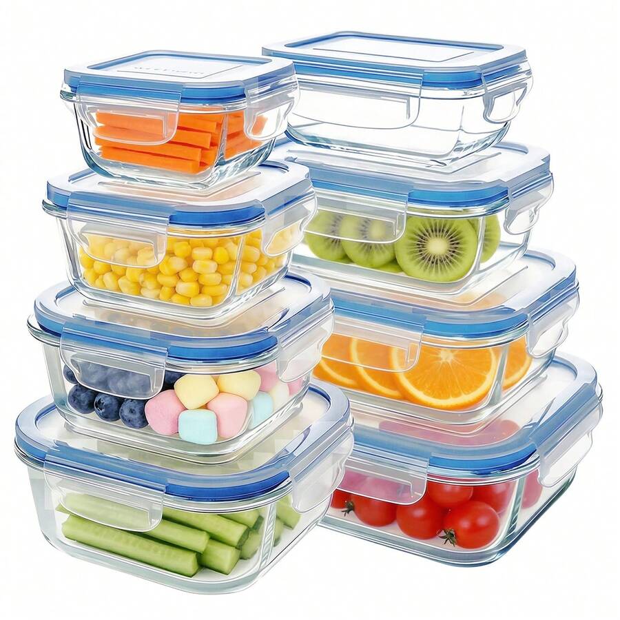 TUMATICLY 13-Piece Glass Food Storage Container Set – gallery image 8
