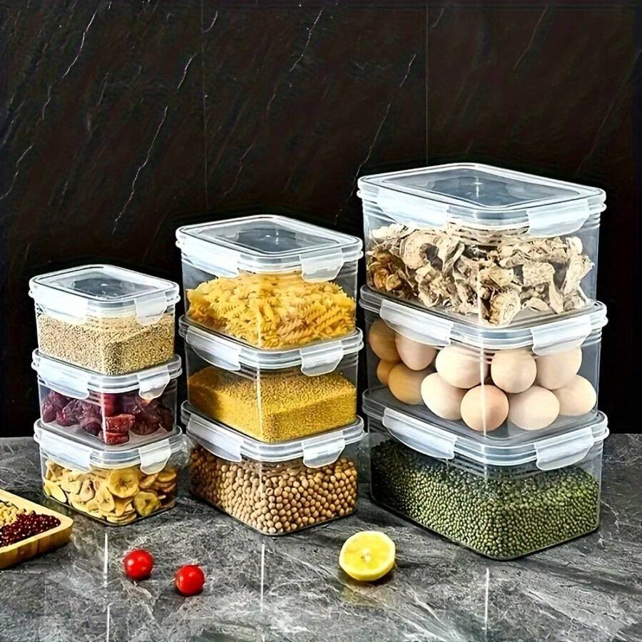 Food Storage Containers with Drain Baskets – 6/9/18 Pieces – product image 7
