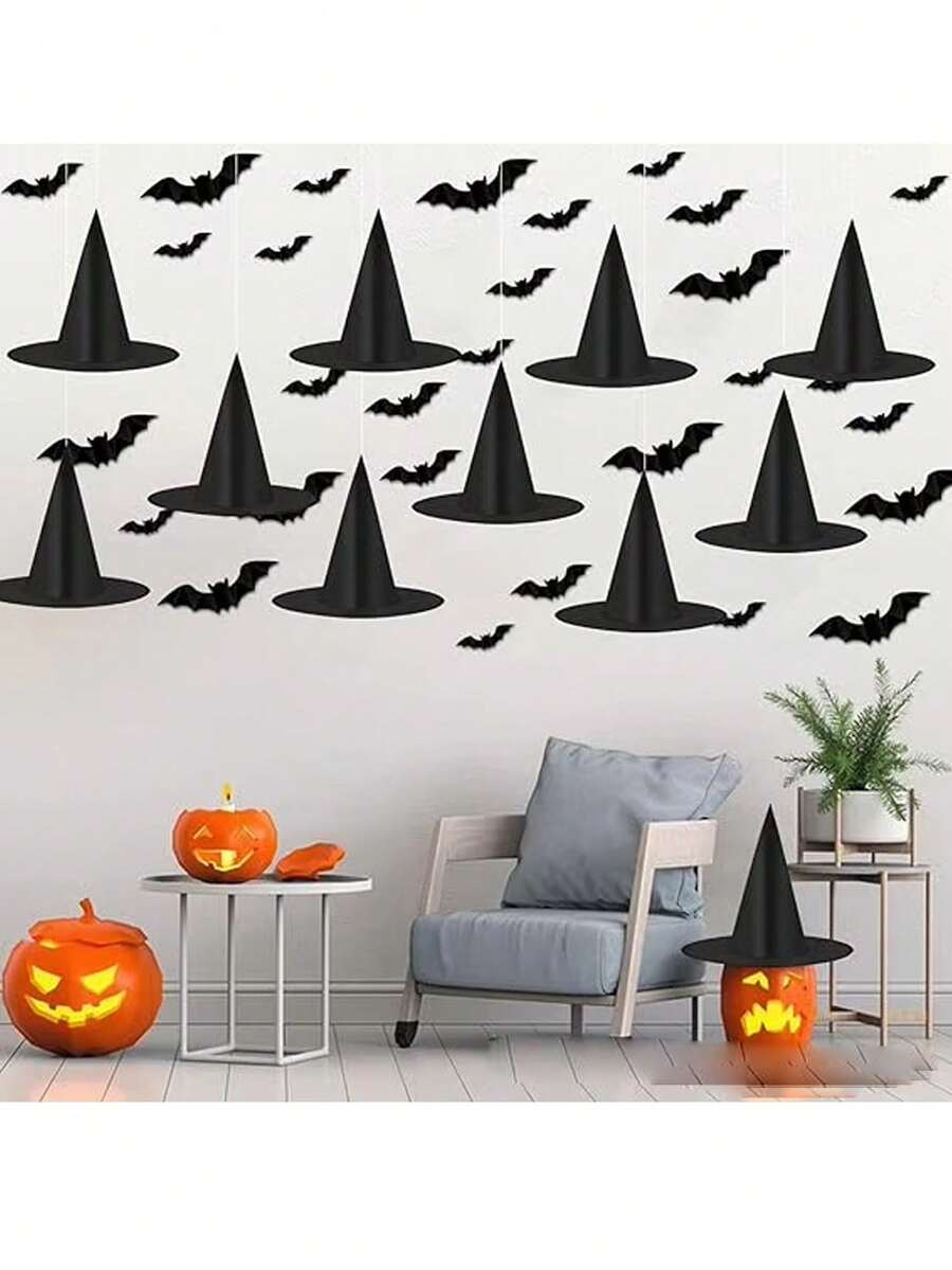 3D Halloween Bat Wall Stickers – 16 to 96 Pieces – product image 6