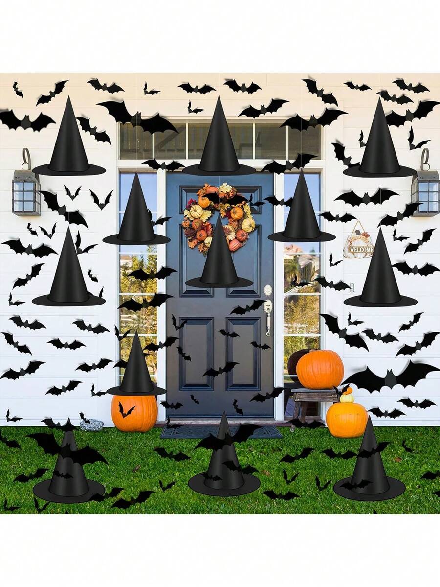 3D Halloween Bat Wall Stickers – 16 to 96 Pieces – product image 7