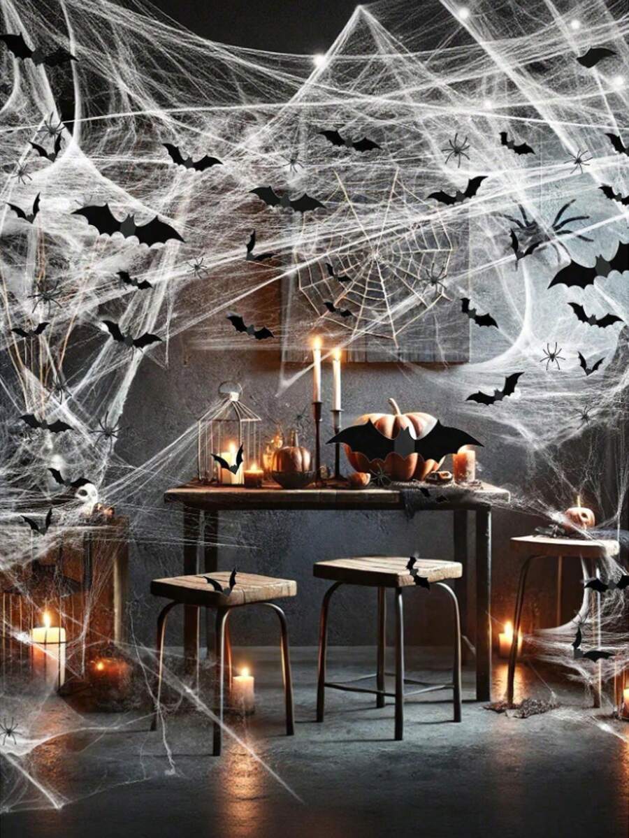 3D Halloween Bat Wall Stickers – 16 to 96 Pieces – product image 11