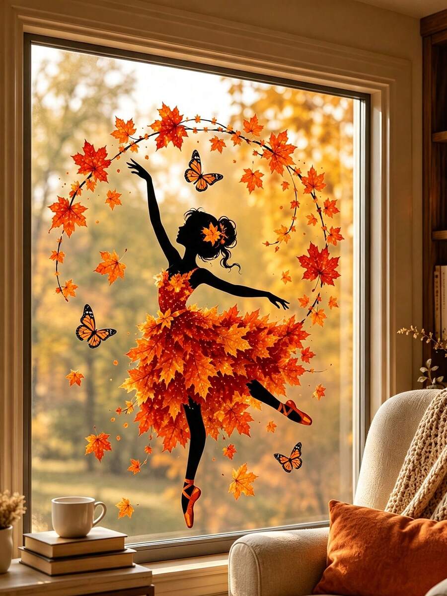Christmas Nutcracker & Ballerina Window Clings - product view 12