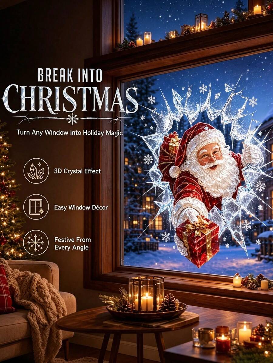 Christmas Nutcracker & Ballerina Window Clings - product view 34