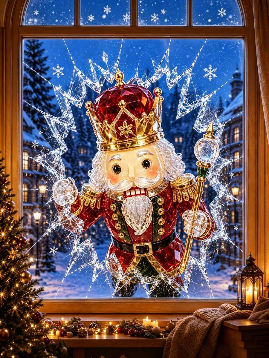 Christmas Nutcracker & Ballerina Window Clings - product view 33