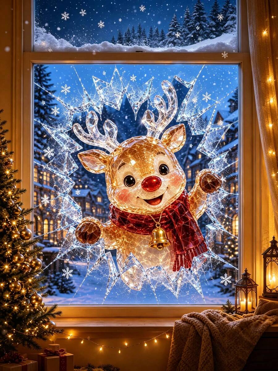 Christmas Nutcracker & Ballerina Window Clings - product view 30