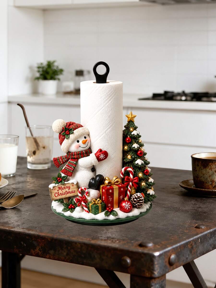 Flat Christmas Paper Towel Holder - product view 5