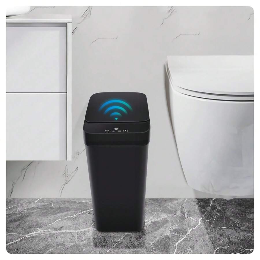 2.4-Gallon Touchless Motion Sensor Trash Can with Lid - product view 4
