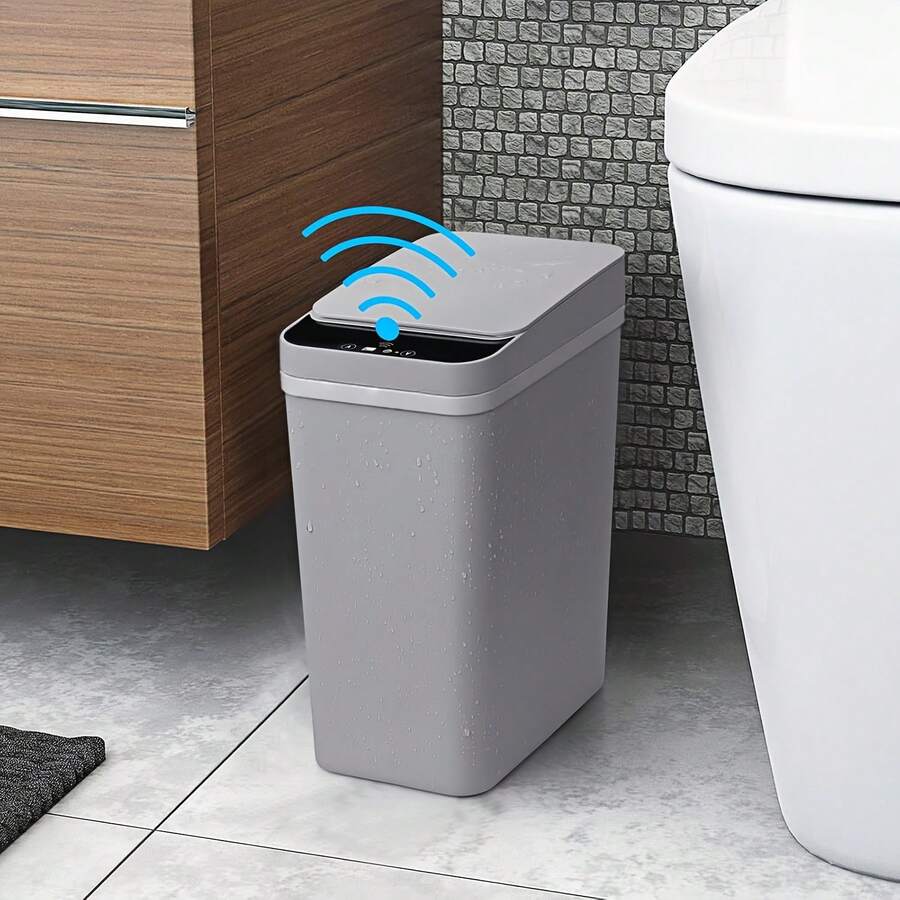 2.4-Gallon Touchless Motion Sensor Trash Can with Lid - product view 11