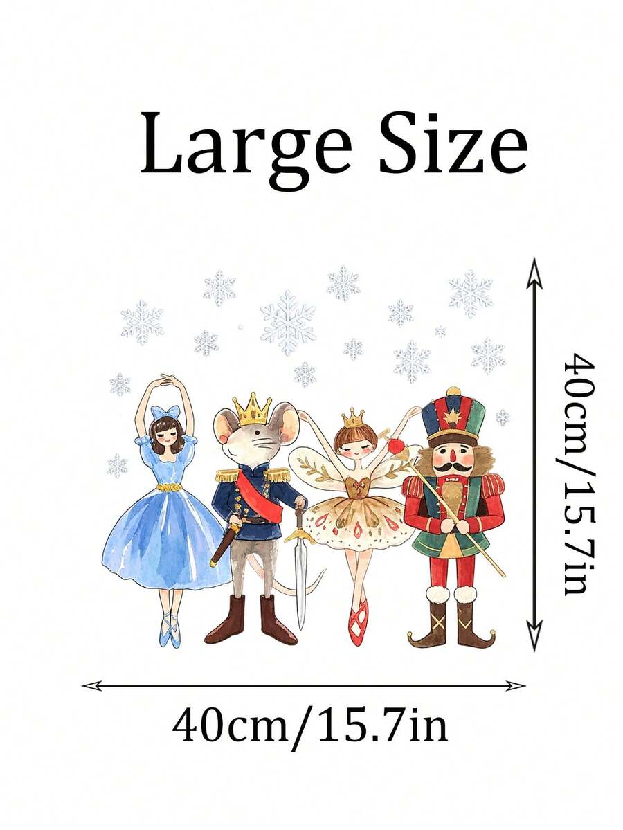 Christmas Nutcracker & Ballerina Window Clings - product view 62