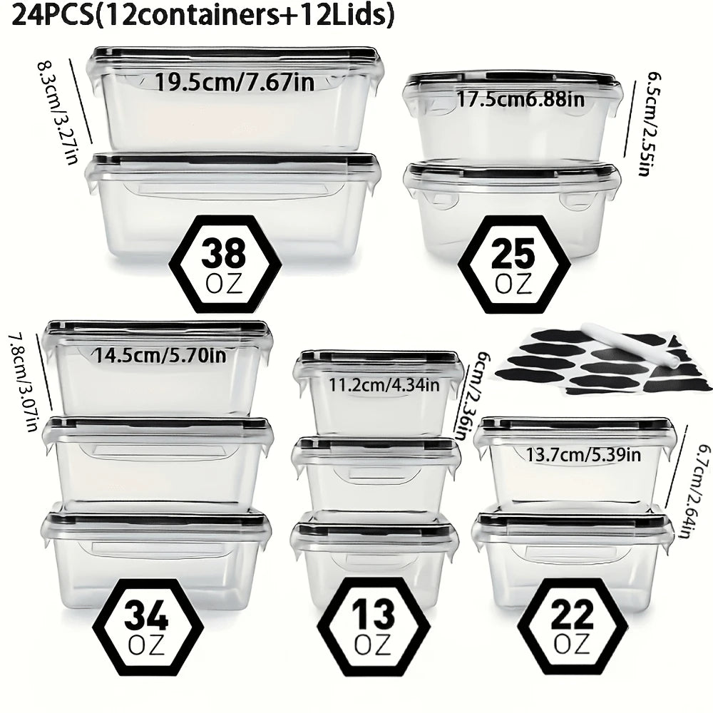 50-Piece Food Storage Container Set with Lids - product view 15