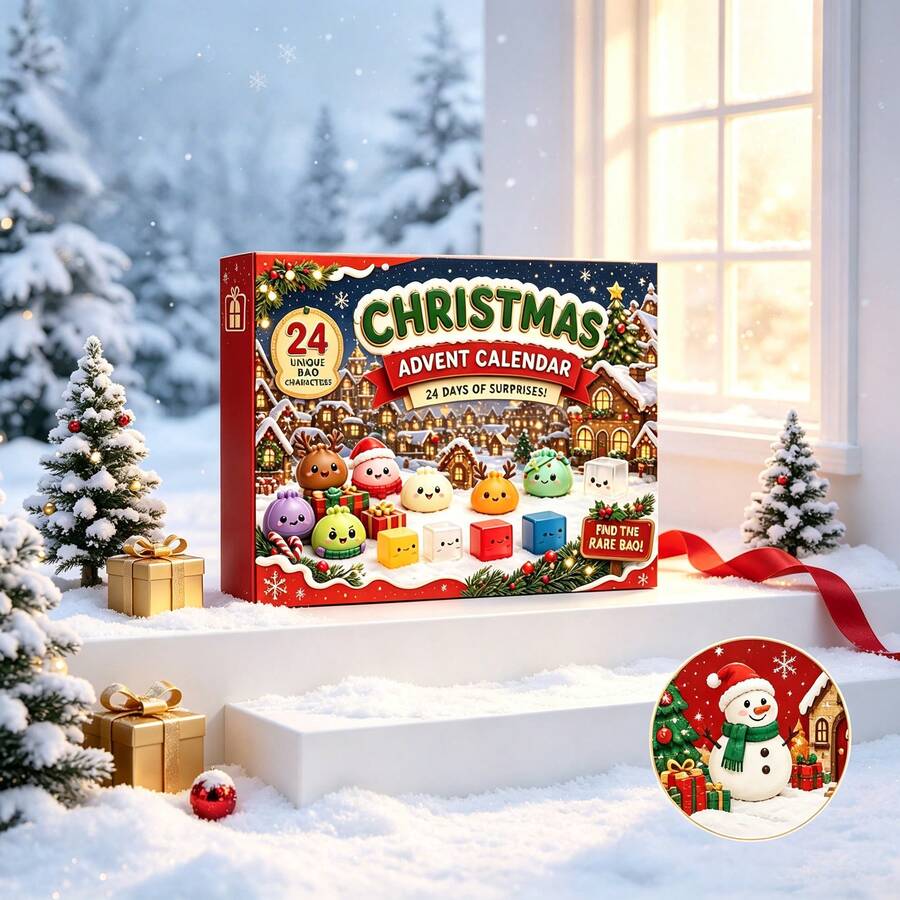 2026 Christmas Countdown Desktop Calendar - product view 2