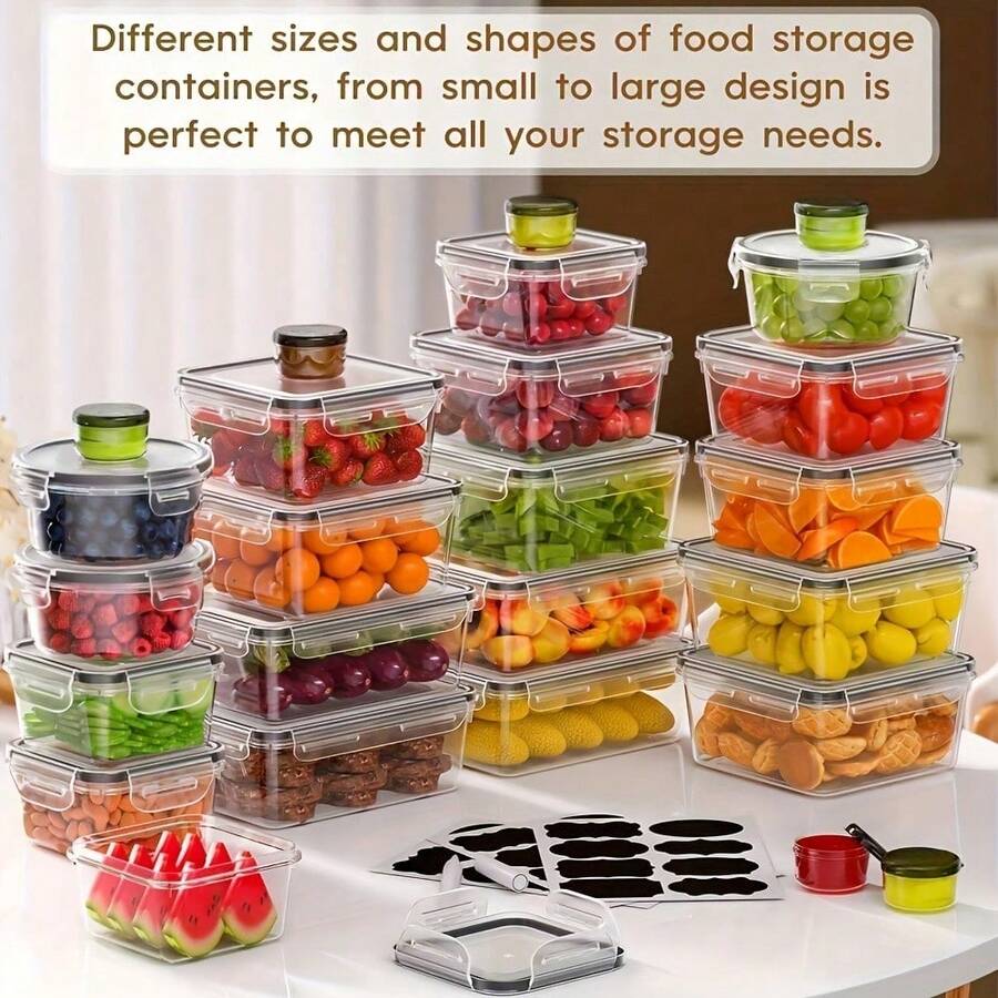 50-Piece Food Storage Container Set with Lids - product view 3