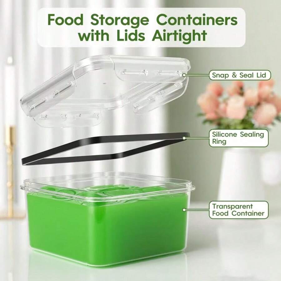 50-Piece Food Storage Container Set with Lids - product view 4