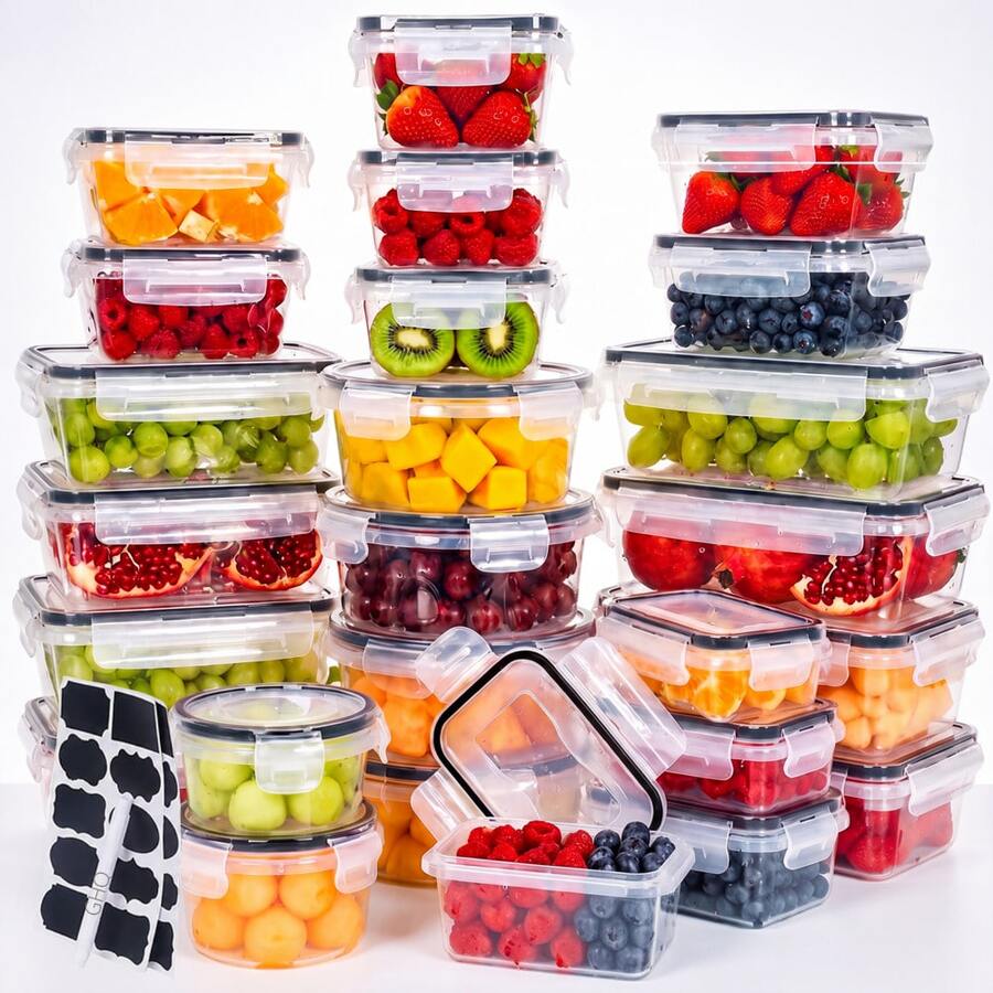 50-Piece Food Storage Container Set with Lids - product view 1