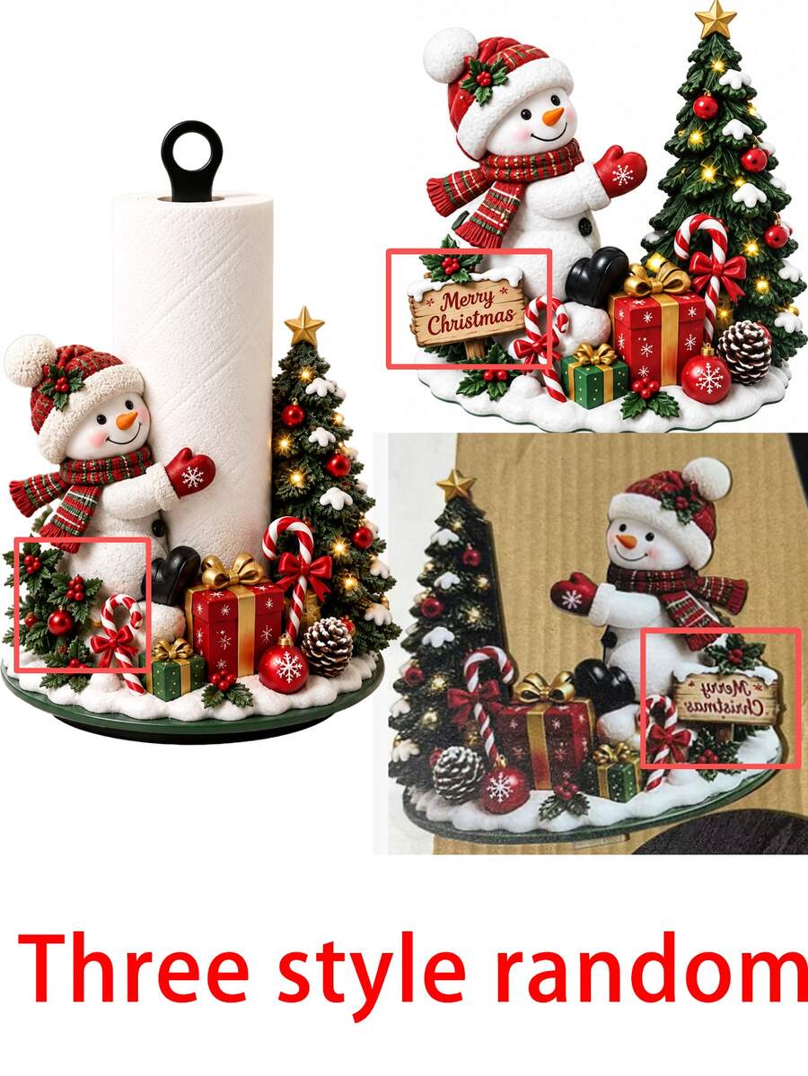 Flat Christmas Paper Towel Holder - product view 10