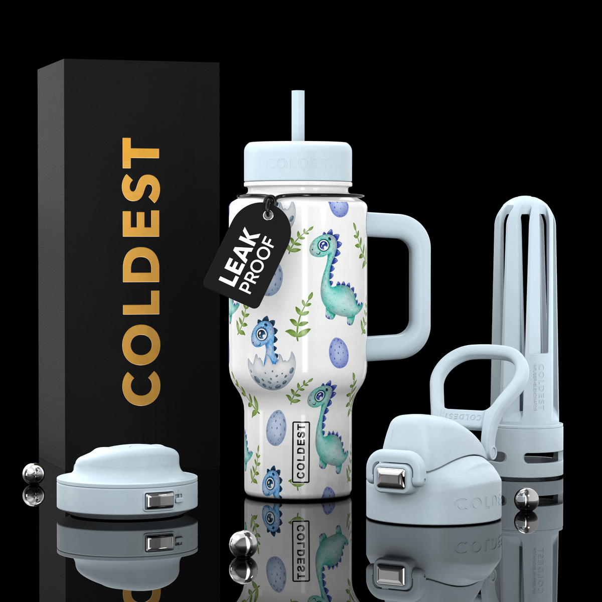 COLDEST 24oz Limitless Ultra v8 water bottle – featured design product photo