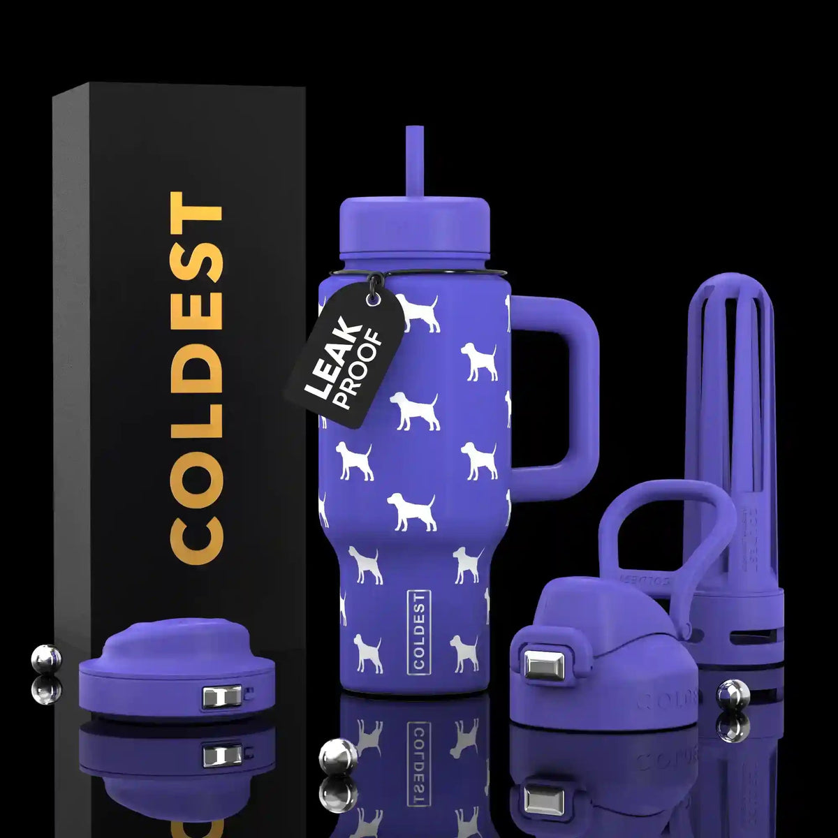 COLDEST 24oz Limitless Ultra v8 water bottle – featured design product photo