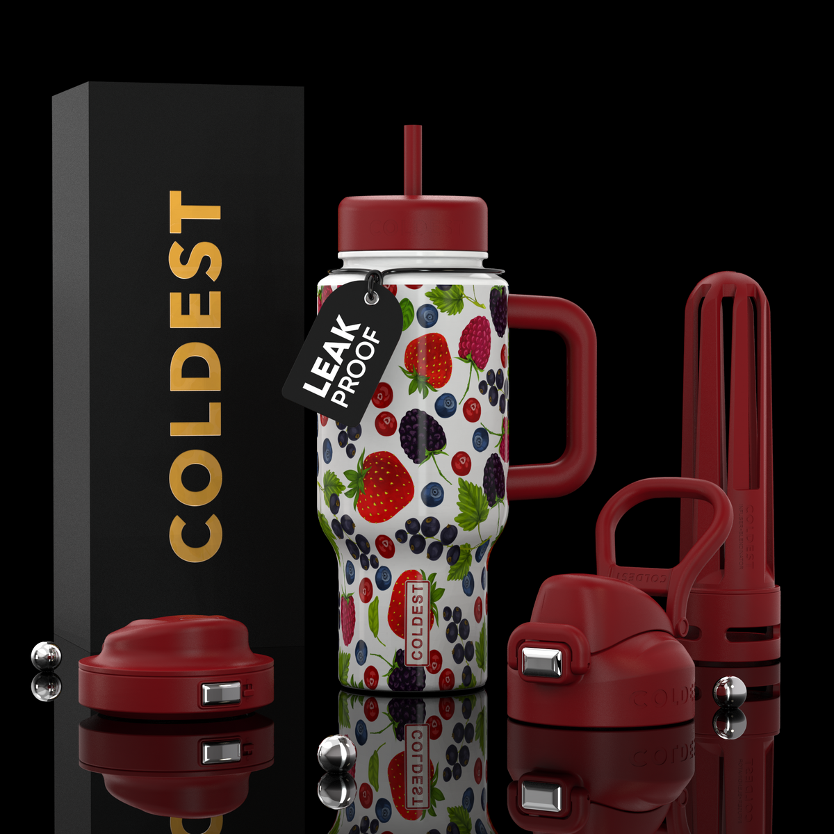 COLDEST 24oz Limitless Ultra v8 water bottle – featured design product photo