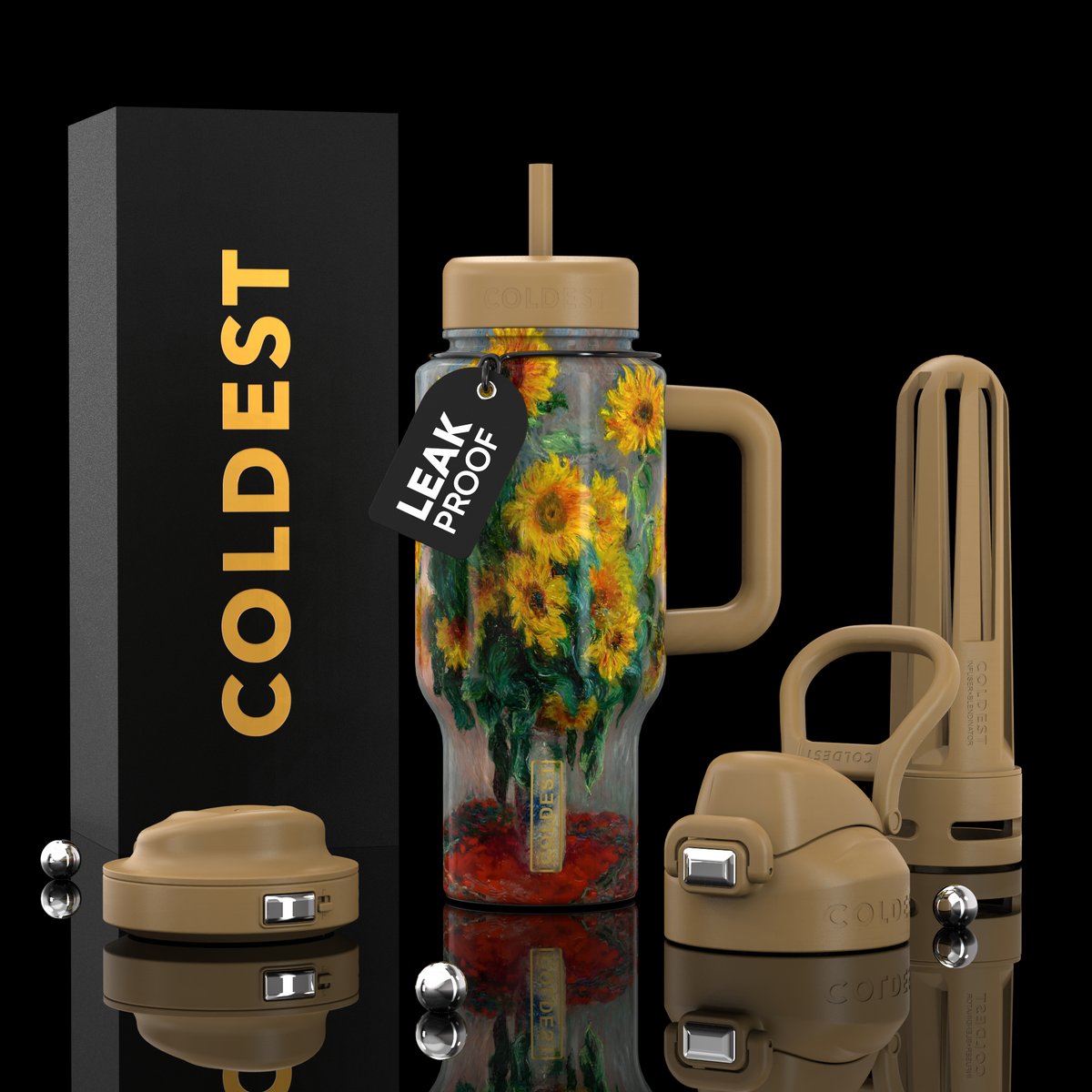 COLDEST 24oz Limitless Ultra v8 water bottle – featured design product photo