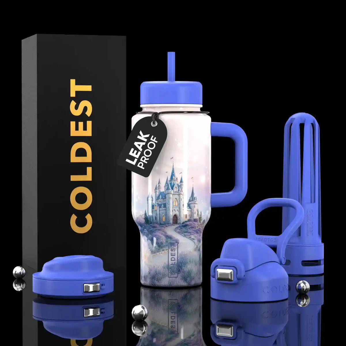 COLDEST 24oz Limitless Ultra v8 water bottle – featured design product photo
