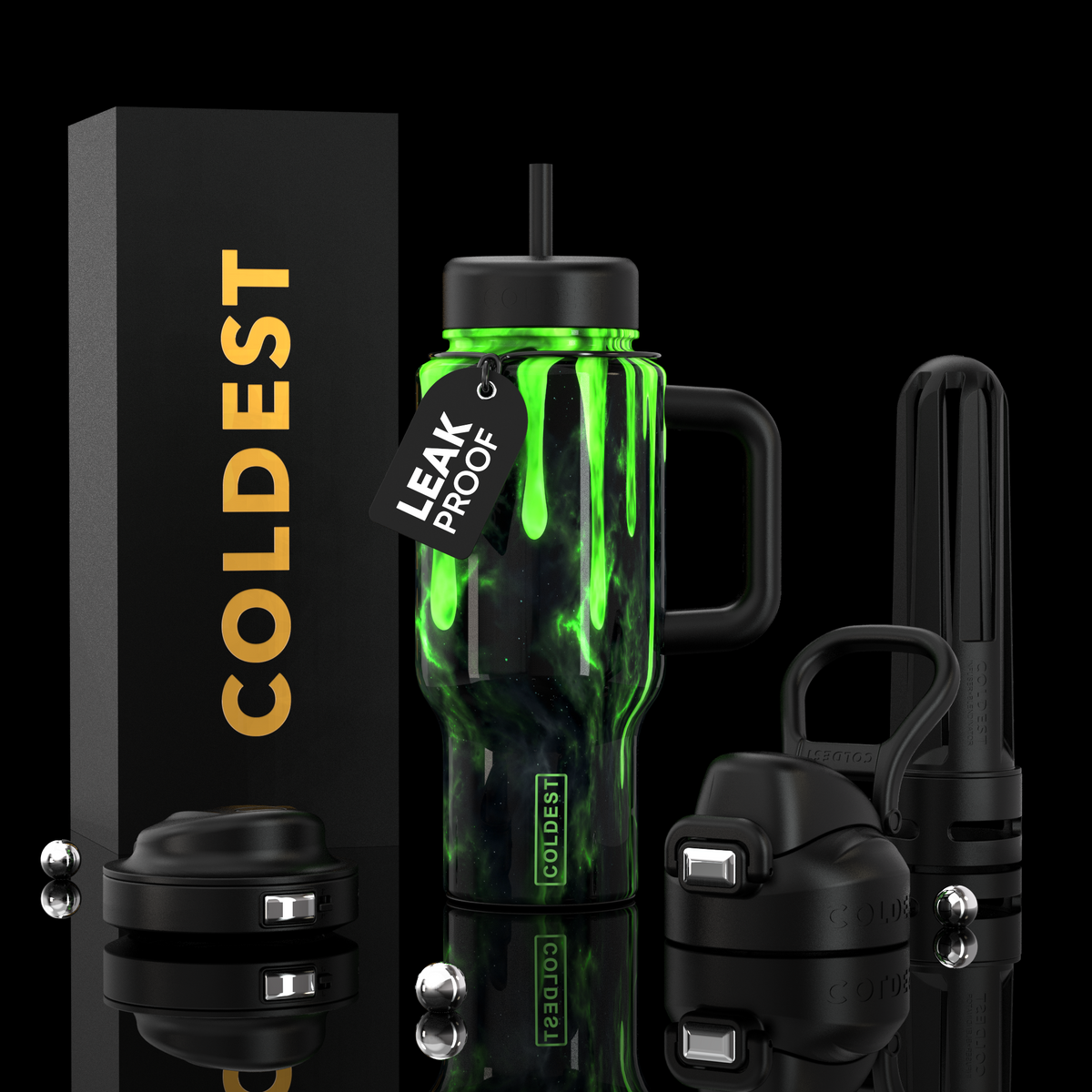 COLDEST 24oz Limitless Ultra v8 water bottle – featured design product photo