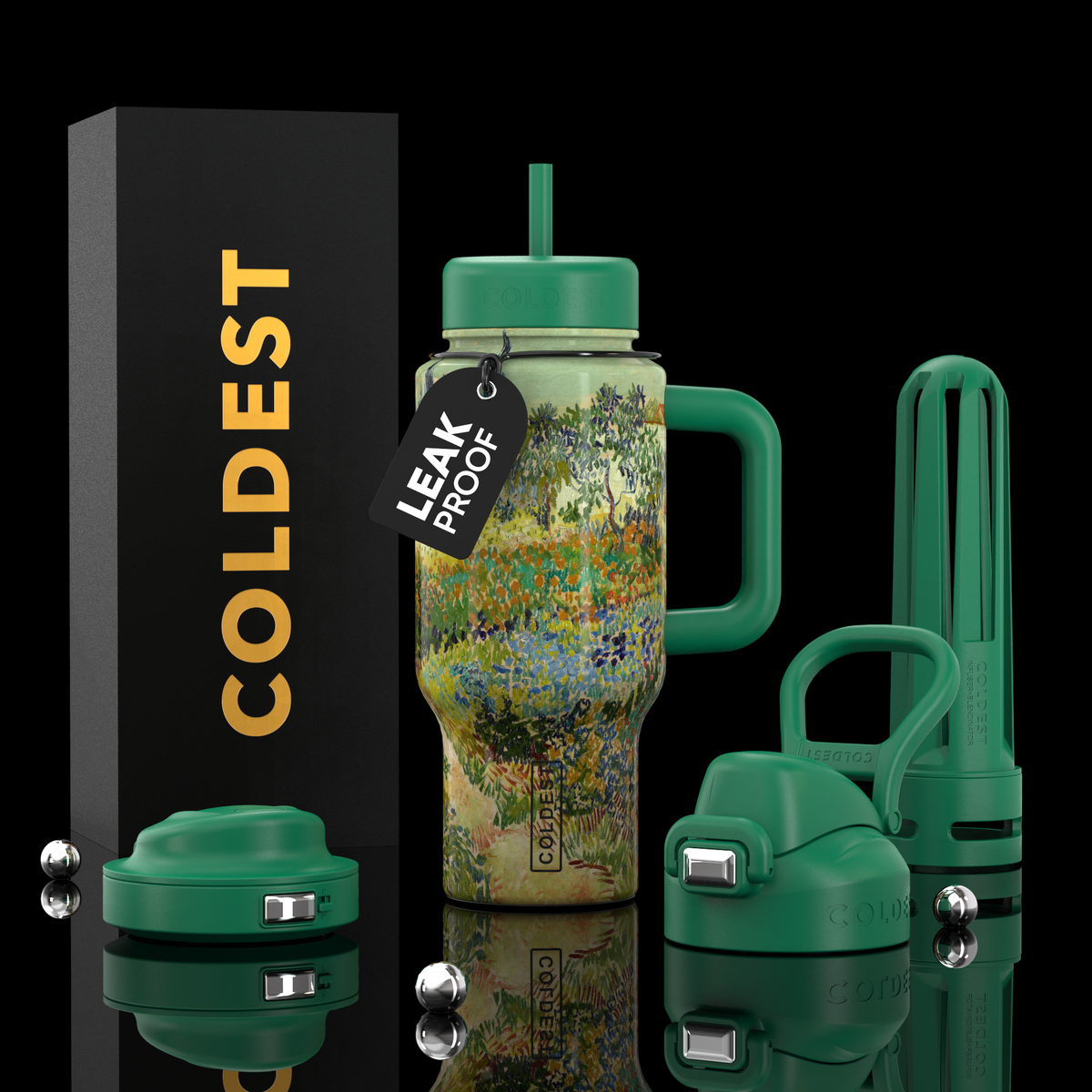 COLDEST 24oz Limitless Ultra v8 water bottle – featured design product photo