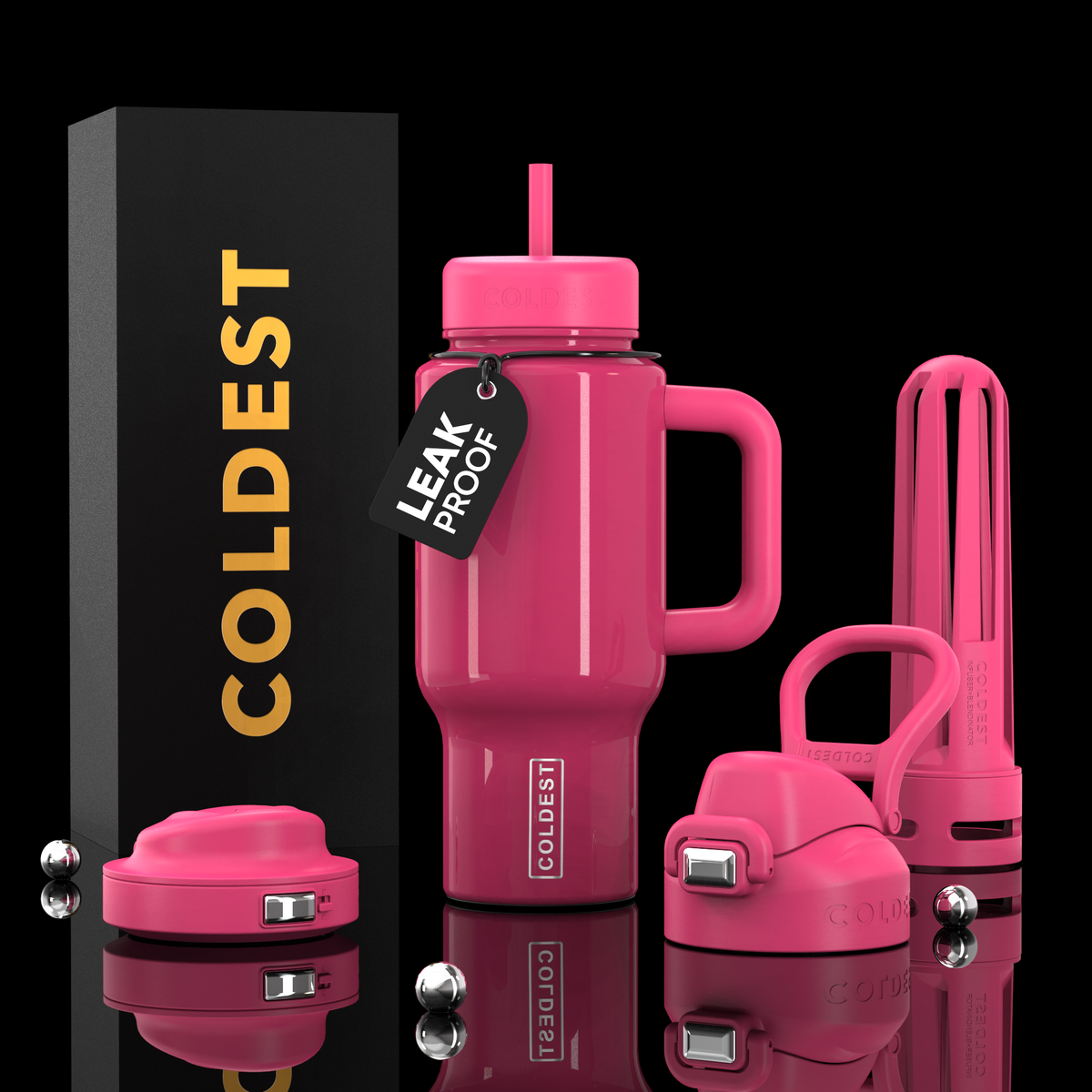 COLDEST 24oz Limitless Ultra v8 water bottle – featured design product photo