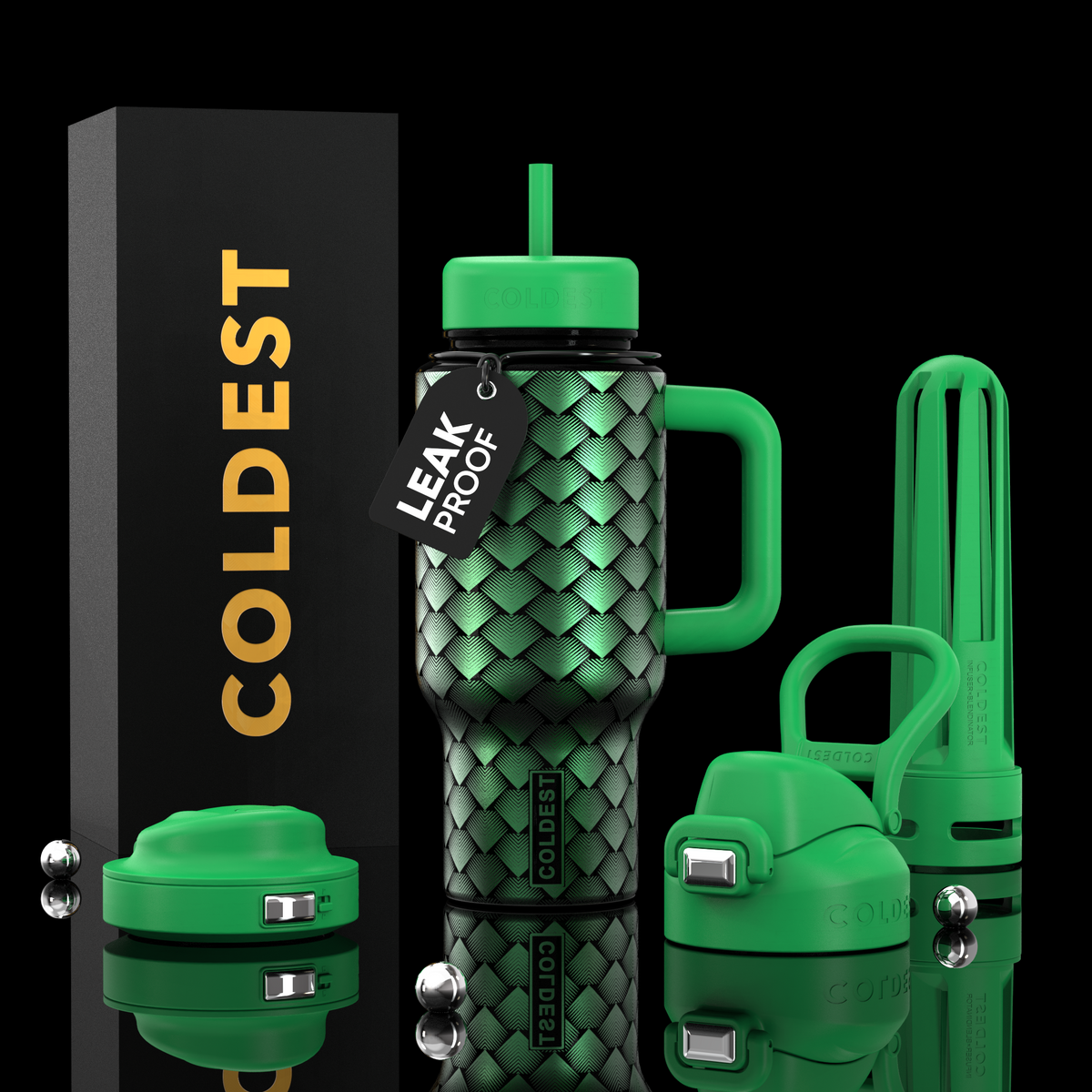 COLDEST 24oz Limitless Ultra v8 water bottle – featured design product photo