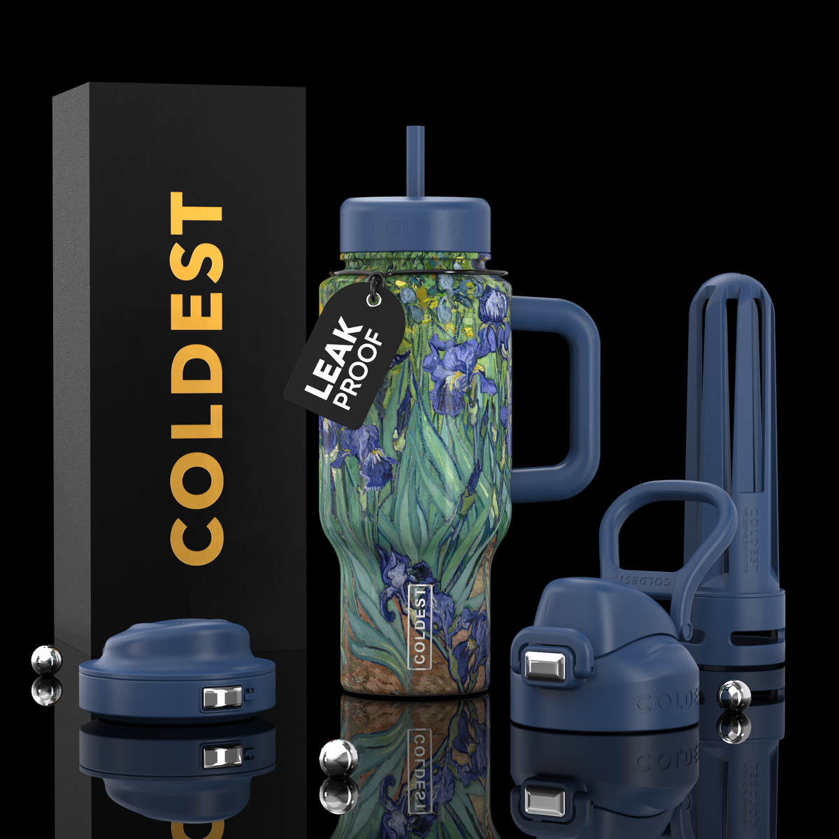 COLDEST 24oz Limitless Ultra v8 water bottle – featured design product photo