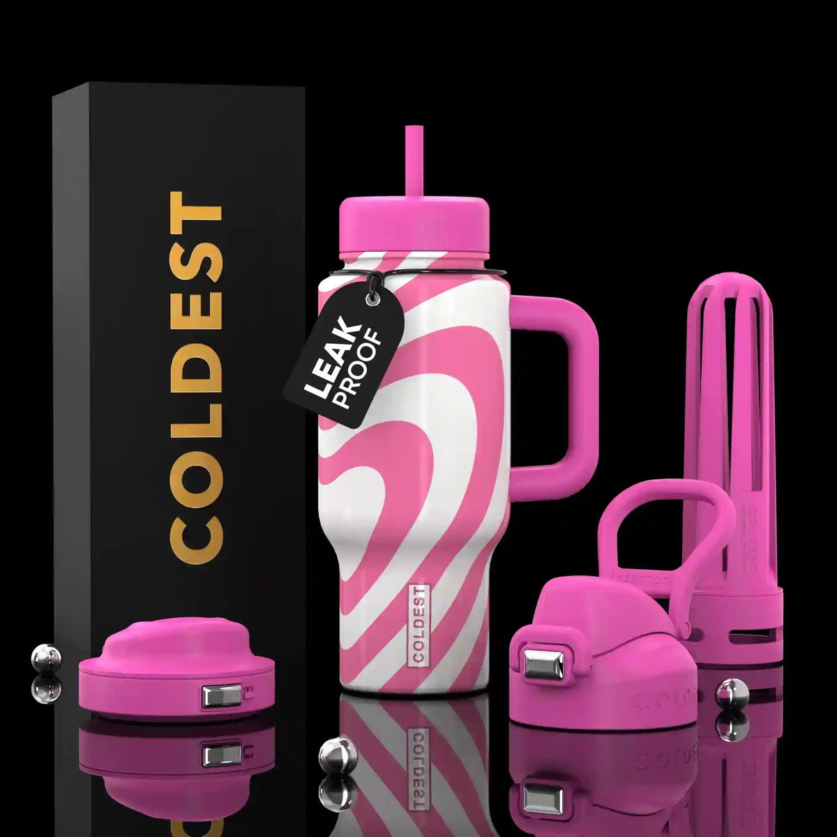 COLDEST 24oz Limitless Ultra v8 water bottle – featured design product photo