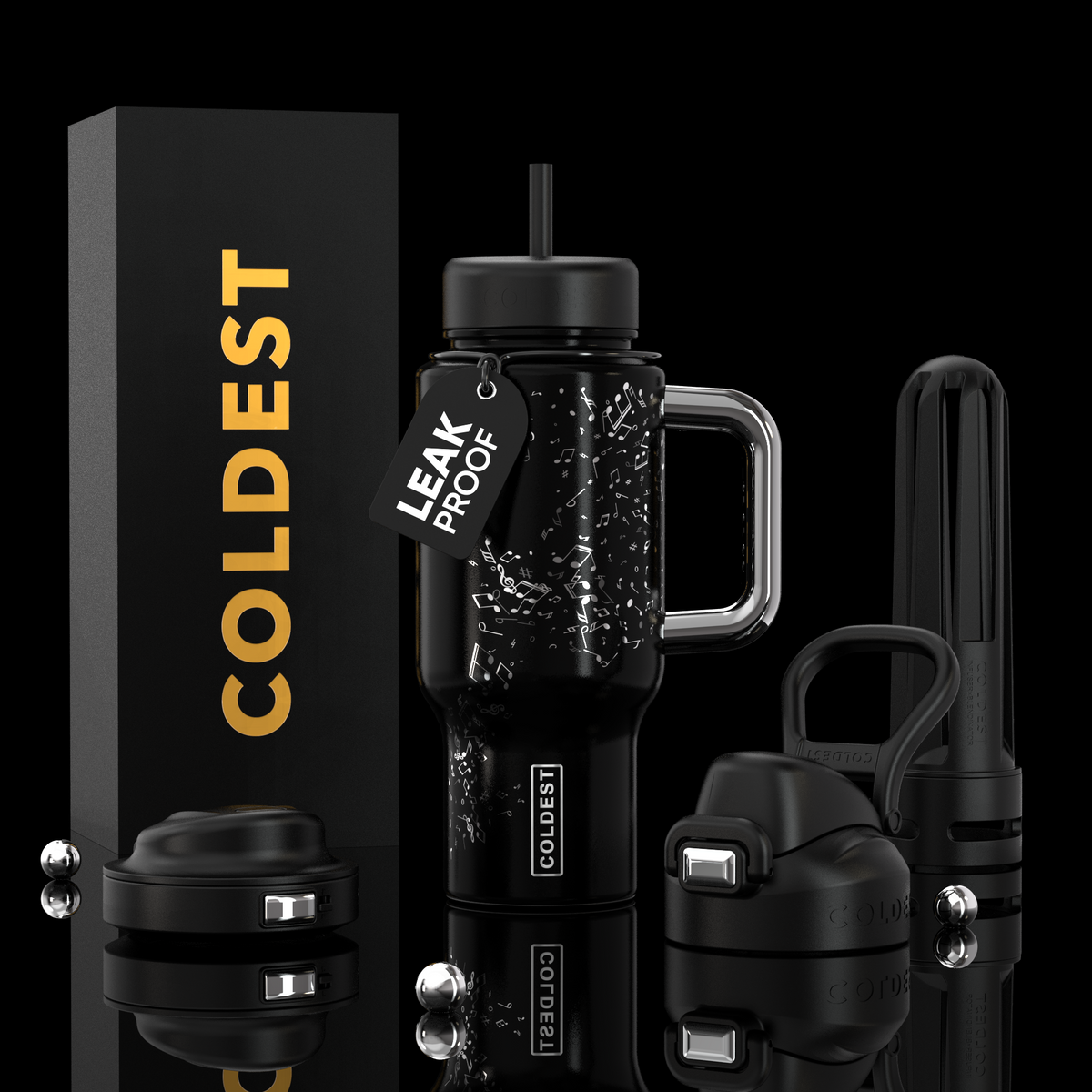 COLDEST 24oz Limitless Ultra v8 water bottle – featured design product photo