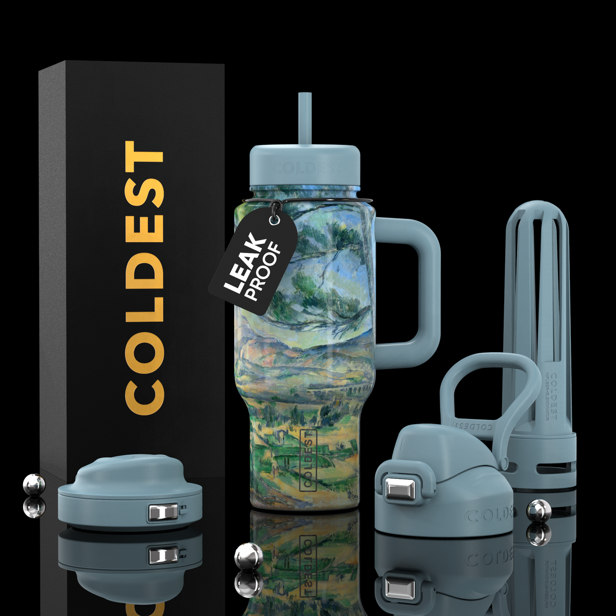 COLDEST 24oz Limitless Ultra v8 water bottle – featured design product photo
