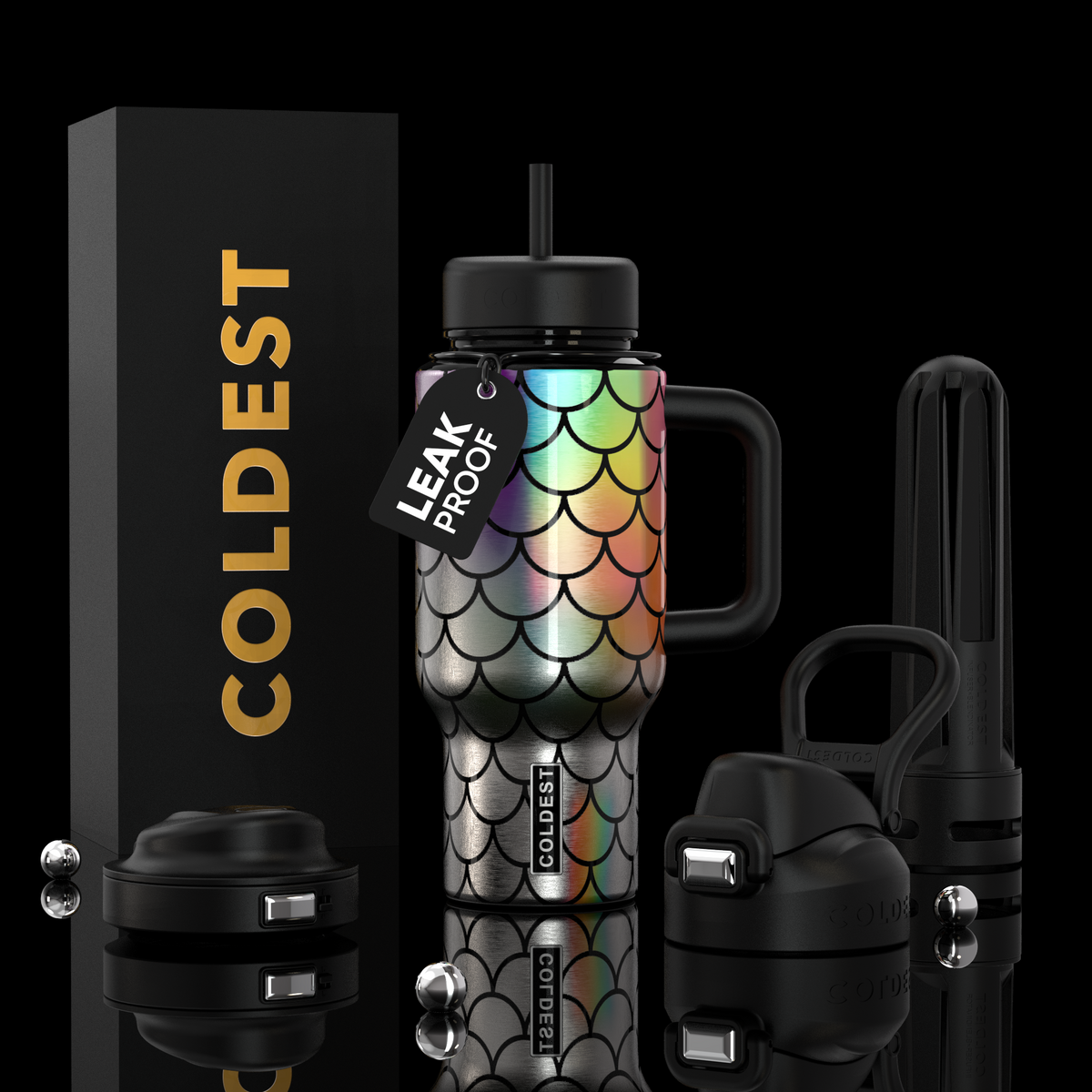 COLDEST 24oz Limitless Ultra v8 water bottle – featured design product photo