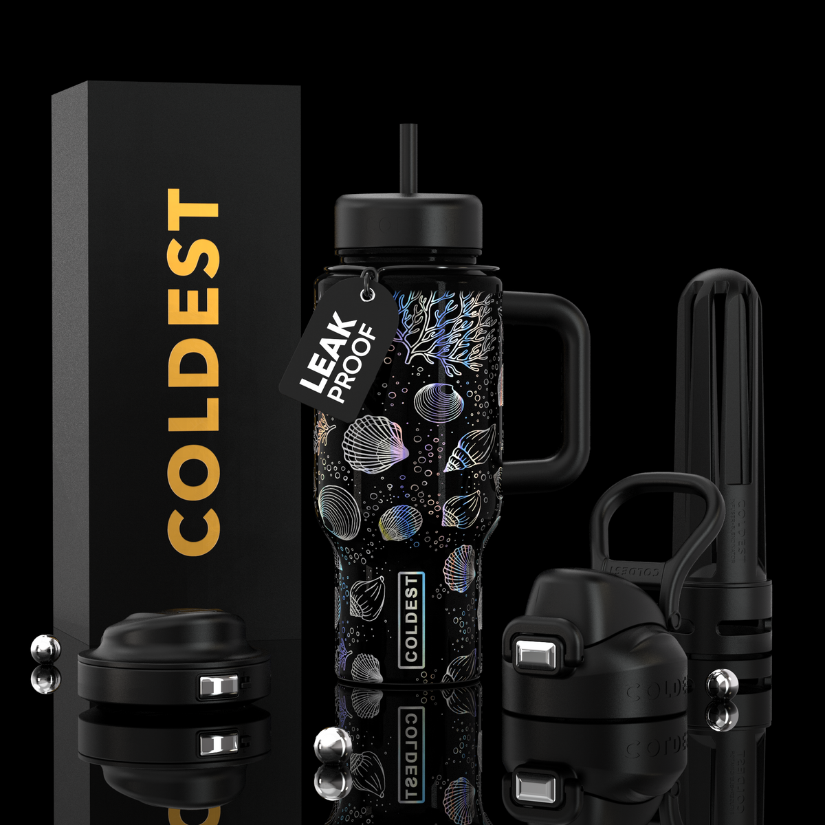 COLDEST 24oz Limitless Ultra v8 water bottle – featured design product photo