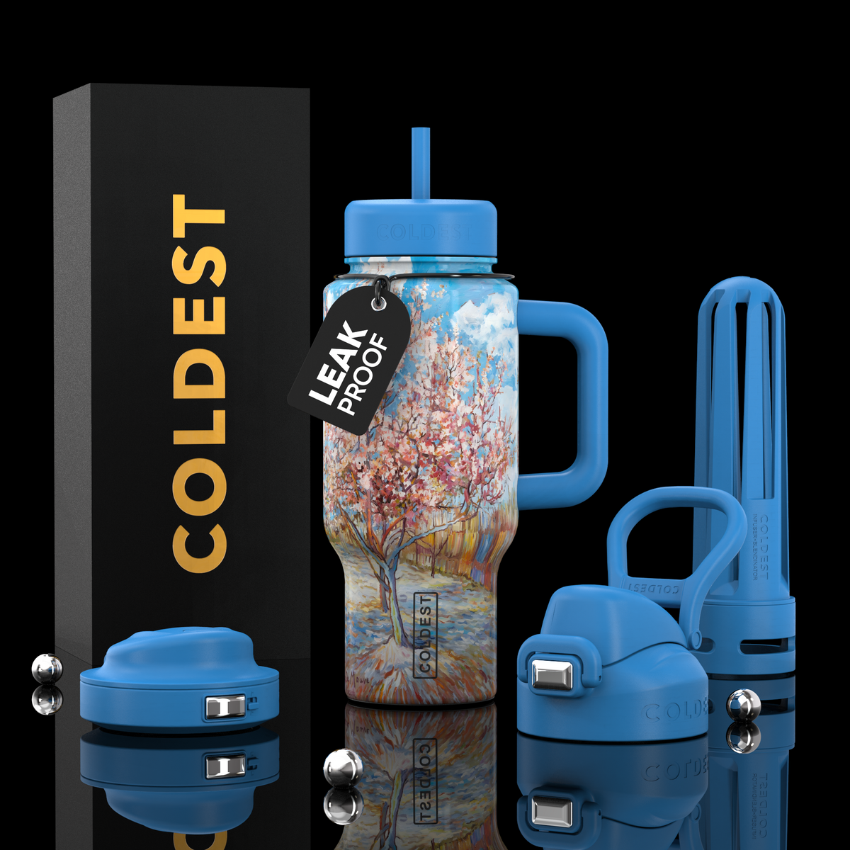 COLDEST 24oz Limitless Ultra v8 water bottle – featured design product photo