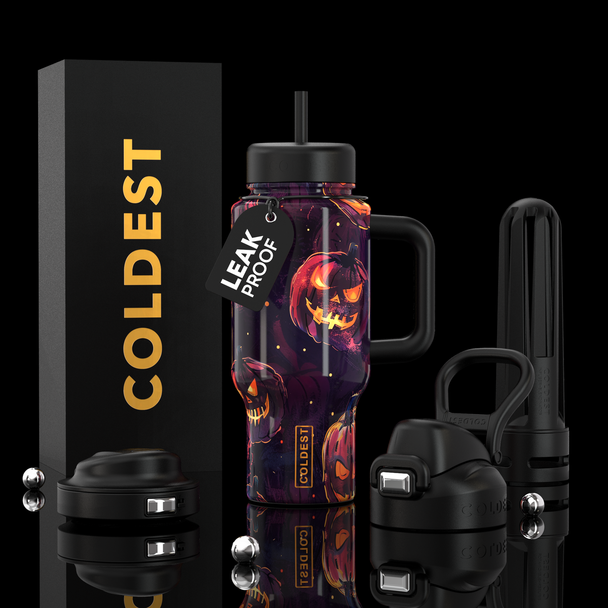 COLDEST 24oz Limitless Ultra v8 water bottle – Pumpkin Patch design