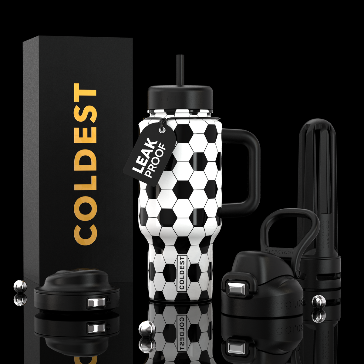COLDEST 24oz Limitless Ultra v8 water bottle – featured design product photo